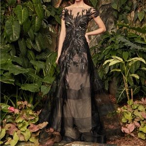 Alexander by Daymor 961 Black & Nude Gown